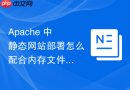 Apache 中静态网站部署怎么配合内存文件系统加速高并发访问