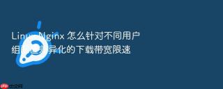 Linux Nginx 怎么针对不同用户组配置差异化的下载带宽限速