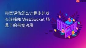 带宽评估怎么计算多并发长连接如 WebSocket 场景下的带宽占用
