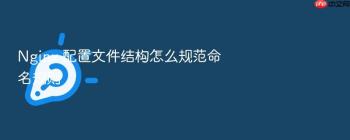 Nginx 配置文件结构怎么规范命名规则