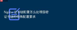 nginx 证书链配置怎么处理国密证书链的特殊配置要求