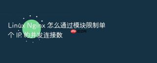 linux nginx 怎么通过模块限制单个 ip 的并发连接数