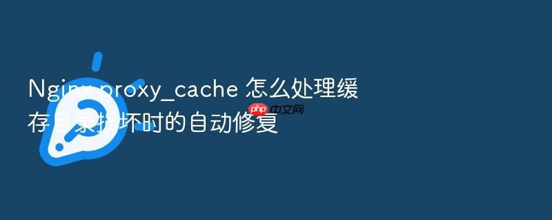nginx proxy_cache 怎么处理缓存目录损坏时的自动修复