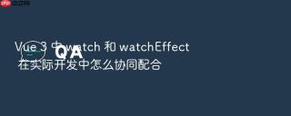 vue 3 中 watch 和 watcheffect 在实际开发中怎么协同配合