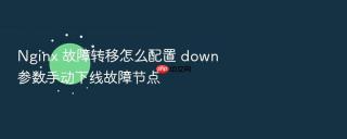 nginx 故障转移怎么配置 down 参数手动下线故障节点