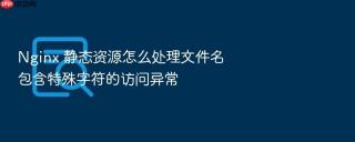 Nginx 静态资源怎么处理文件名包含特殊字符的访问异常