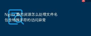 nginx 静态资源怎么处理文件名包含特殊字符的访问异常