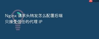 nginx 请求头转发怎么配置后端只接受信任的代理 ip