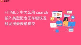 html5 中怎么用 search 输入类型配合回车键快速触发搜索表单提交