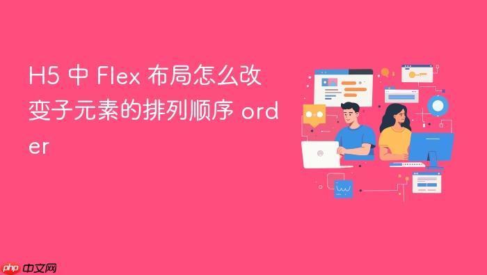 h5 中 flex 布局怎么改变子元素的排列顺序 order