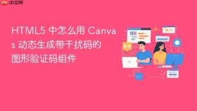 HTML5 中怎么用 Canvas 动态生成带干扰码的图形验证码组件