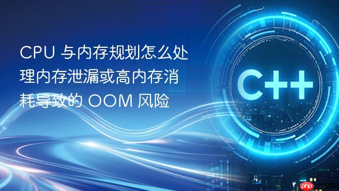 cpu 与内存规划怎么处理内存泄漏或高内存消耗导致的 oom 风险