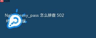 nginx proxy_pass 怎么排查 502 坏网关错误