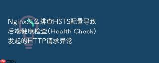 Nginx怎么排查HSTS配置导致后端健康检查(Health Check)发起的HTTP请求异常