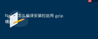 Nginx 怎么编译安装时启用 gzip 模块
