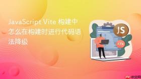 javascript vite 构建中怎么在构建时进行代码语法降级