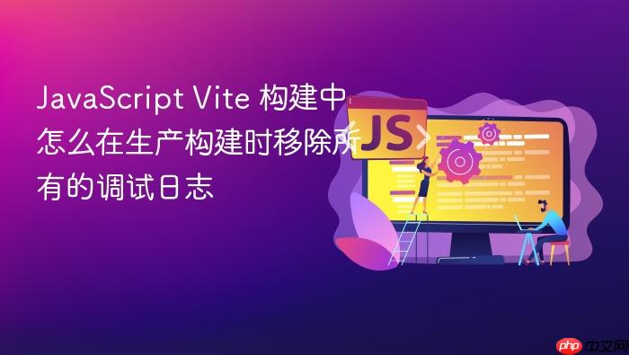 javascript vite 构建中怎么在生产构建时移除所有的调试日志