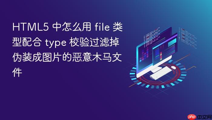 html5 中怎么用 file 类型配合 type 校验过滤掉伪装成图片的恶意木马文件