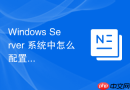 Windows Server 系统中怎么配置静态 IP 地址与本地网关