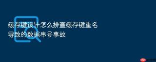 缓存键设计怎么排查缓存键重名导致的数据串号事故