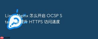 linux nginx 怎么开启 ocsp stapling 提升 https 访问速度