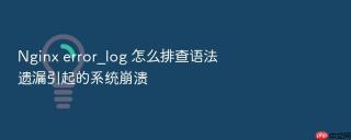 Nginx error_log 怎么排查语法遗漏引起的系统崩溃