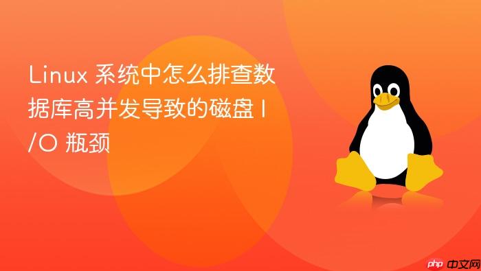 linux 系统中怎么排查数据库高并发导致的磁盘 i/o 瓶颈