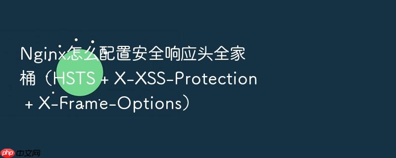 nginx怎么配置安全响应头全家桶(hsts + x-xss-protection + x-frame-options)