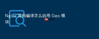 nginx 源码编译怎么启用 geo 模块