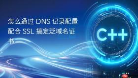怎么通过 DNS 记录配置配合 SSL 搞定泛域名证书