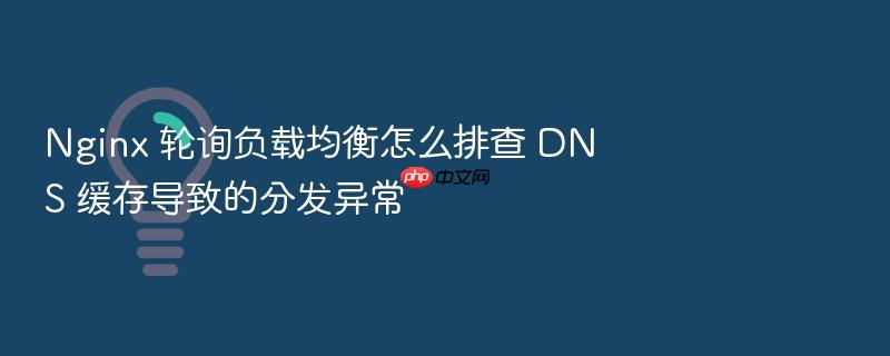 nginx 轮询负载均衡怎么排查 dns 缓存导致的分发异常