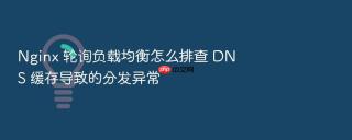 nginx 轮询负载均衡怎么排查 dns 缓存导致的分发异常