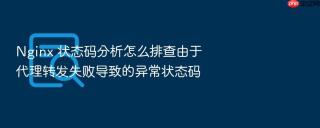 nginx 状态码分析怎么排查由于代理转发失败导致的异常状态码