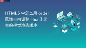 html5 中怎么用 order 属性自由调整 flex 子元素的视觉渲染顺序