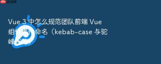 vue 3 中怎么规范团队前端 vue 组件事件命名(kebab-case 与驼峰规范)