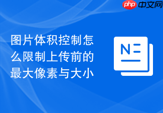 图片体积控制怎么限制上传前的最大像素与大小