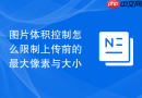 图片体积控制怎么限制上传前的最大像素与大小