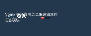 nginx 模块管理怎么编译独立的动态模块
