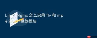 linux nginx 怎么启用 flv 和 mp4 流媒体播放模块