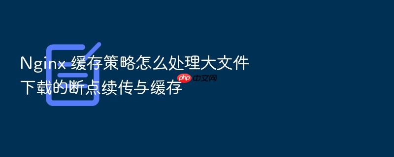 nginx 缓存策略怎么处理大文件下载的断点续传与缓存