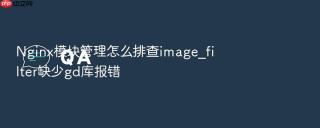 nginx模块管理怎么排查image_filter缺少gd库报错