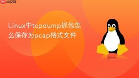 linux中tcpdump抓包怎么保存为pcap格式文件