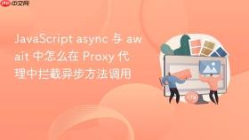 JavaScript async 与 await 中怎么在 Proxy 代理中拦截异步方法调用