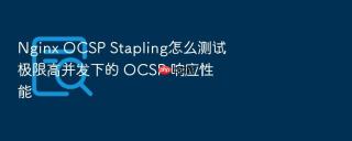Nginx OCSP Stapling怎么测试极限高并发下的 OCSP 响应性能