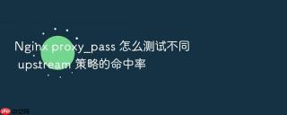 Nginx proxy_pass 怎么测试不同 upstream 策略的命中率
