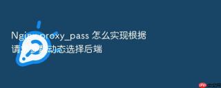 nginx proxy_pass 怎么实现根据请求参数动态选择后端