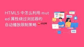 html5 中怎么利用 muted 属性绕过浏览器的自动播放限制策略