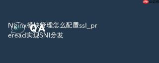 nginx模块管理怎么配置ssl_preread实现sni分发