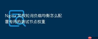 nginx 加权轮询负载均衡怎么配置专用的测试节点权重