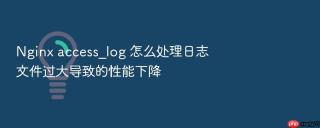 nginx access_log 怎么处理日志文件过大导致的性能下降
